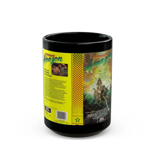 TREASURE OF THE AMAZON (VHS COVER) - Black Coffee Mug 15oz - Go Mug Yourself