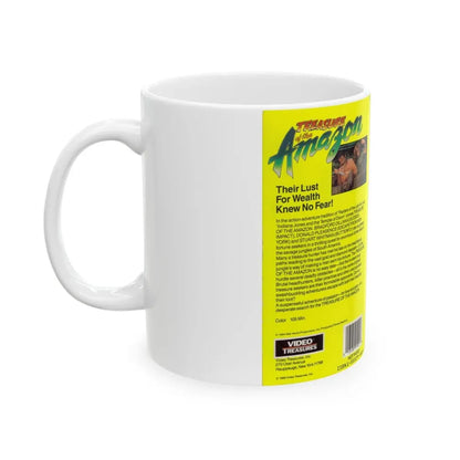 TREASURE OF THE AMAZON (VHS COVER) - White Coffee Mug - Go Mug Yourself