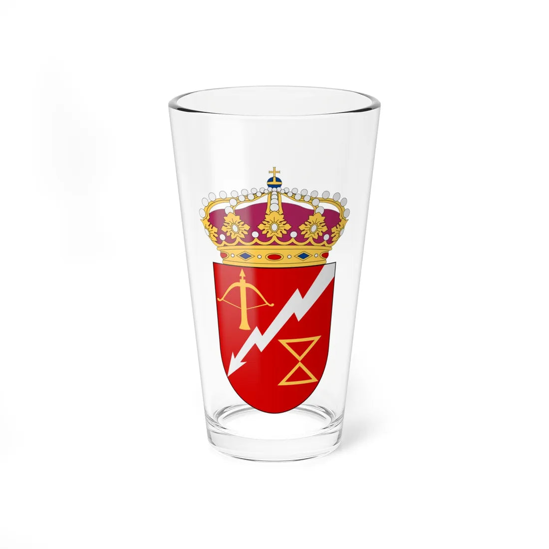 Tredje ytstridsflottiljen vapen (Sweden) (Coat of Arms) Pint Glass 16oz 16oz - Go Mug Yourself