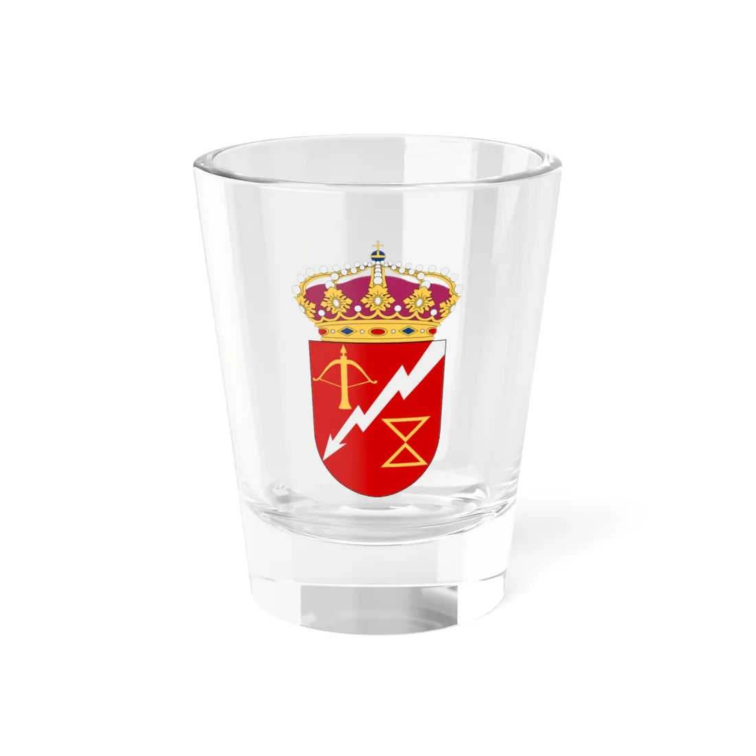 Tredje ytstridsflottiljen vapen (Sweden) (Coat of Arms) Shot Glass 1.5oz 1.5oz - Go Mug Yourself