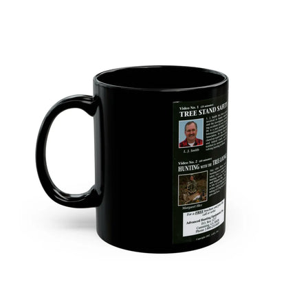 TREE STAND SAFETY (VHS COVER) - Black Coffee Mug-Go Mug Yourself