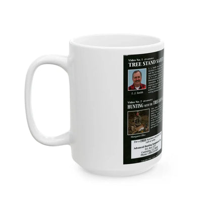 TREE STAND SAFETY (VHS COVER) - White Coffee Mug - Go Mug Yourself