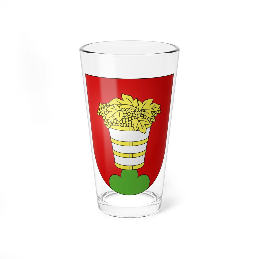 Tremona-coat of arms (Switzerland) (Coat of Arms) Pint Glass 16oz 16oz - Go Mug Yourself