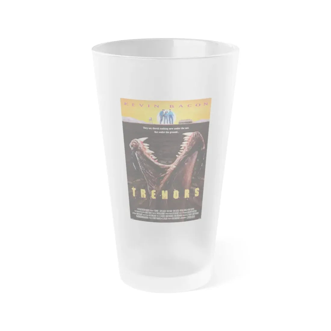 TREMORS 1990 Movie Poster - Frosted Pint Glass 16oz Default Title - Go Mug Yourself