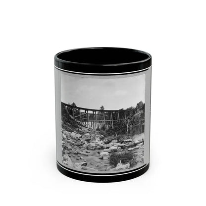 Trestle Bridge On South Side Of Railroad, Near Petersburg, Virginia, April 1865 (U.S. Civil War) Black Coffee Mug-11oz-Go Mug Yourself