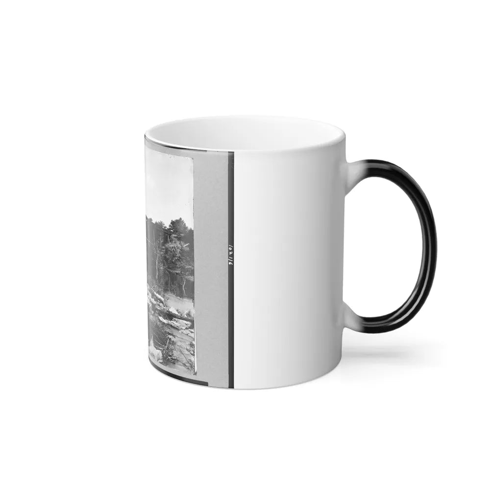 Trestle Bridge on South Side of Railroad, Near Petersburg, Virginia, April 1865 (U.S. Civil War) Color Changing Coffee Mug 11oz-Go Mug Yourself