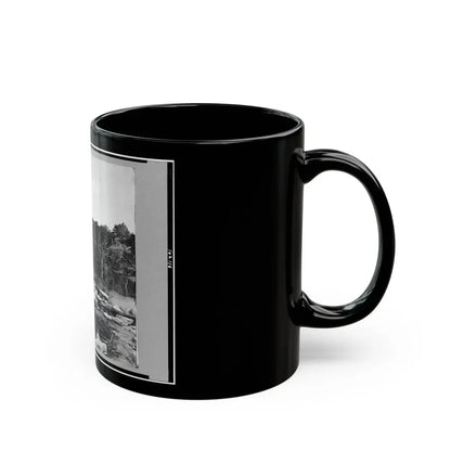 Trestle Bridge On South Side Of Railroad, Near Petersburg, Virginia, April 1865 (U.S. Civil War) Black Coffee Mug - Go Mug Yourself