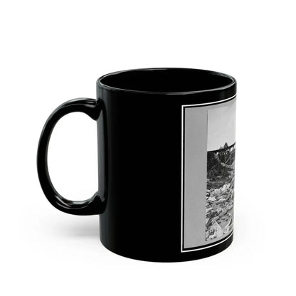 Trestle Bridge On South Side Of Railroad, Near Petersburg, Virginia, April 1865 (U.S. Civil War) Black Coffee Mug - Go Mug Yourself
