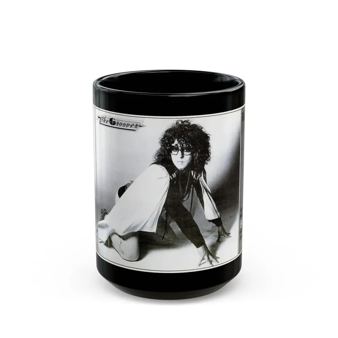 T.Rex 1973 (Music Poster) Black Coffee Mug 15oz - Go Mug Yourself