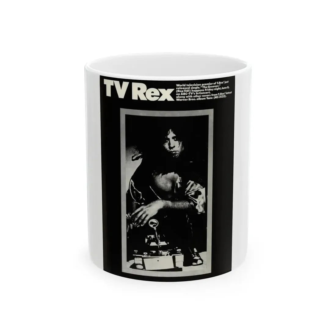 T.Rex (Music Poster) White Coffee Mug 11oz - Go Mug Yourself