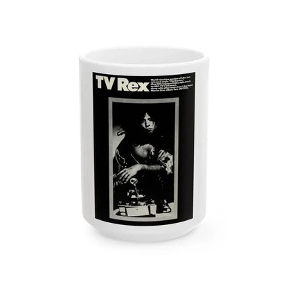 T.Rex (Music Poster) White Coffee Mug 15oz - Go Mug Yourself