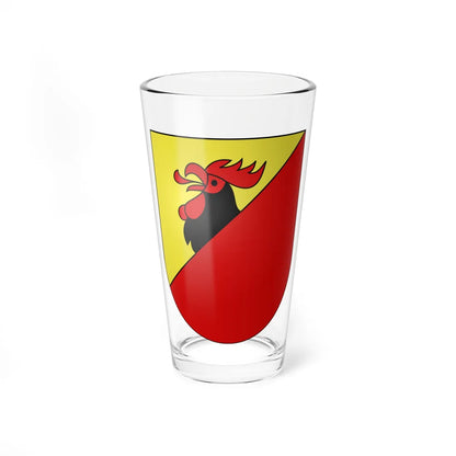 Treyvaux-coat of arms (Switzerland) (Coat of Arms) Pint Glass 16oz 16oz - Go Mug Yourself