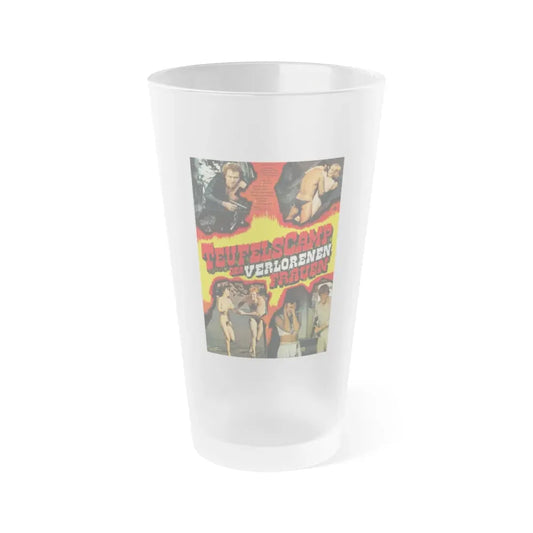 TRIANGLE OF LUST 1978 Movie Poster - Frosted Pint Glass 16oz Default Title - Go Mug Yourself