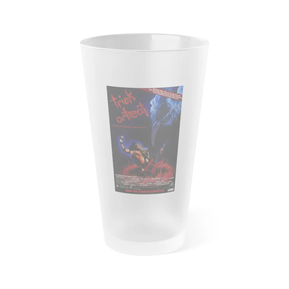 TRICK OR TREAT (2) 1986 Movie Poster - Frosted Pint Glass 16oz-16oz-Frosted-Go Mug Yourself