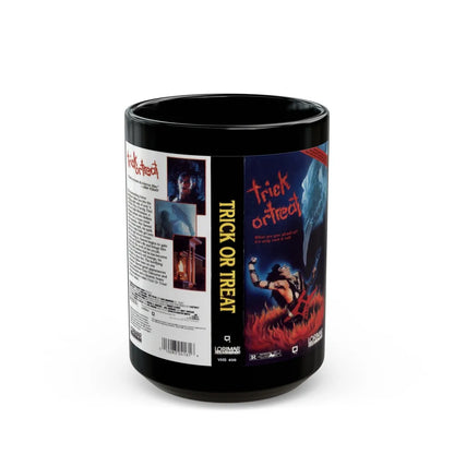 TRICK OR TREAT LORIMAR (VHS COVER) - Black Coffee Mug-15oz-Go Mug Yourself