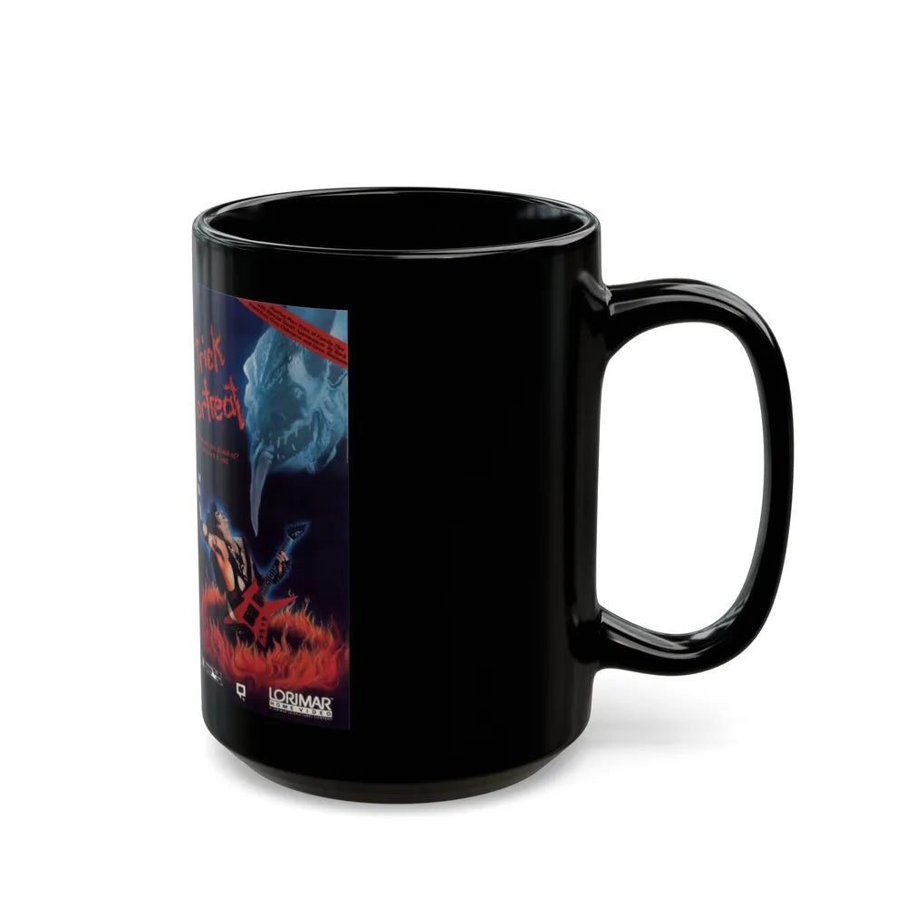 TRICK OR TREAT LORIMAR (VHS COVER) - Black Coffee Mug-Go Mug Yourself