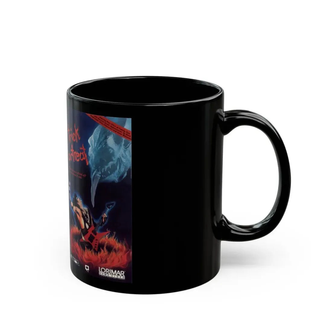 TRICK OR TREAT LORIMAR (VHS COVER) - Black Coffee Mug - Go Mug Yourself