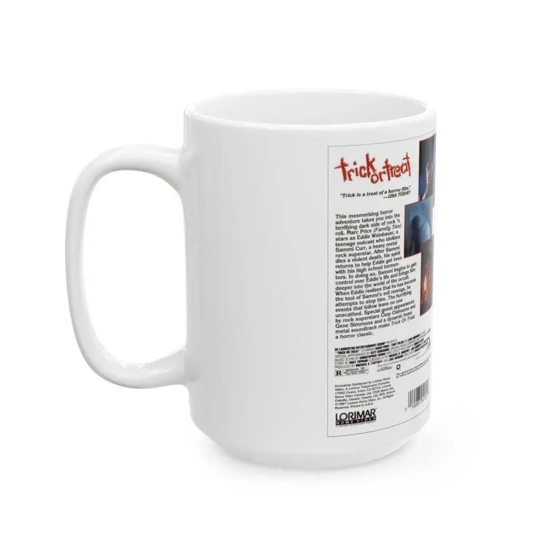 TRICK OR TREAT LORIMAR (VHS COVER) - White Coffee Mug - Go Mug Yourself