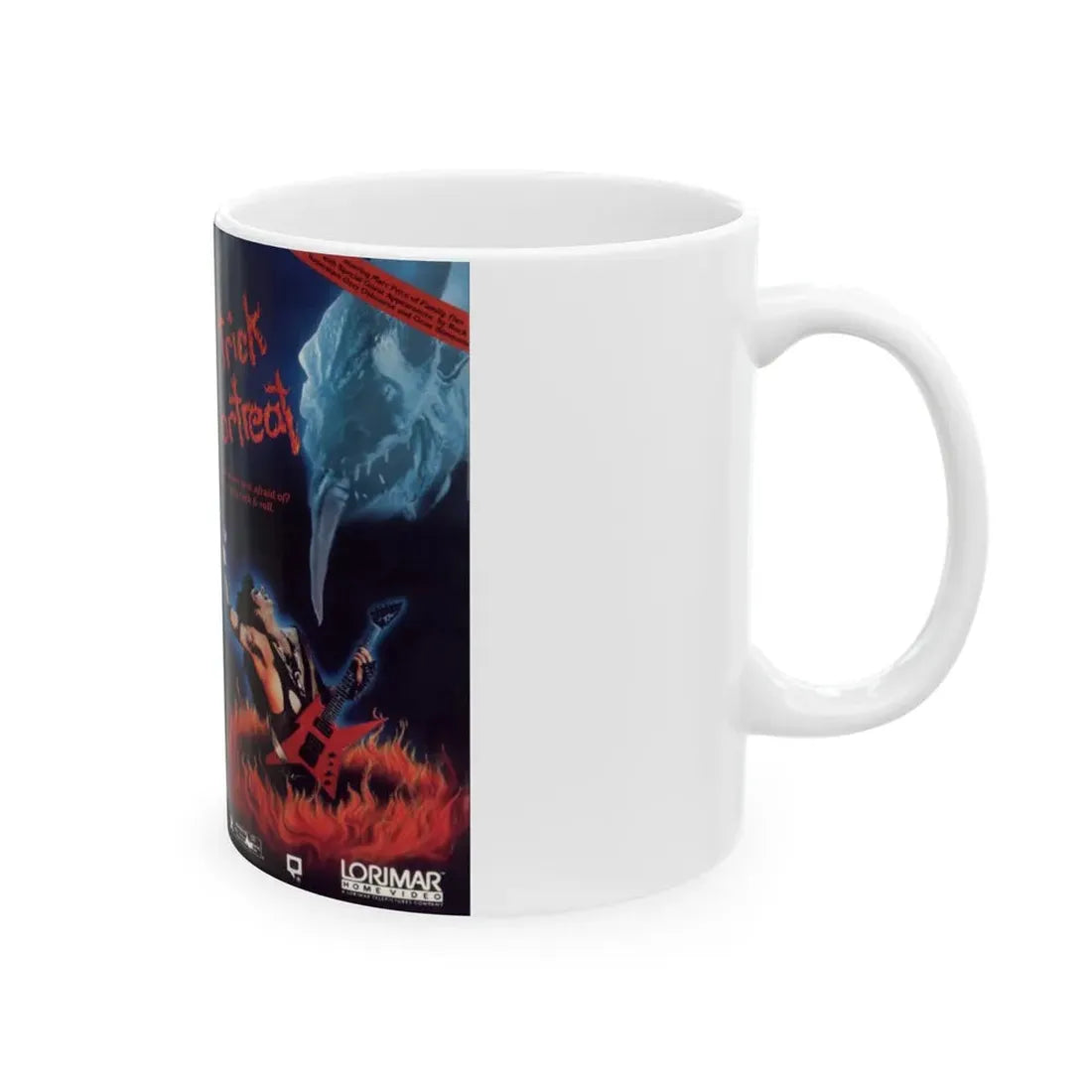 TRICK OR TREAT LORIMAR (VHS COVER) - White Coffee Mug - Go Mug Yourself