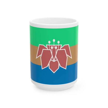 Tricolor Kapok Flag (China) White Coffee Mug 15oz - Go Mug Yourself