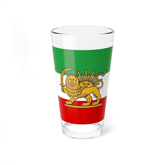 Tricolour Flag of Iran 1886 (Iran) Pint Glass 16oz 16oz - Go Mug Yourself