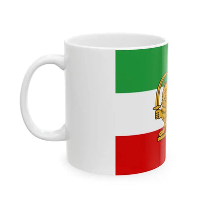 Tricolour Flag of Iran 1886 (Iran) White Coffee Mug - Go Mug Yourself