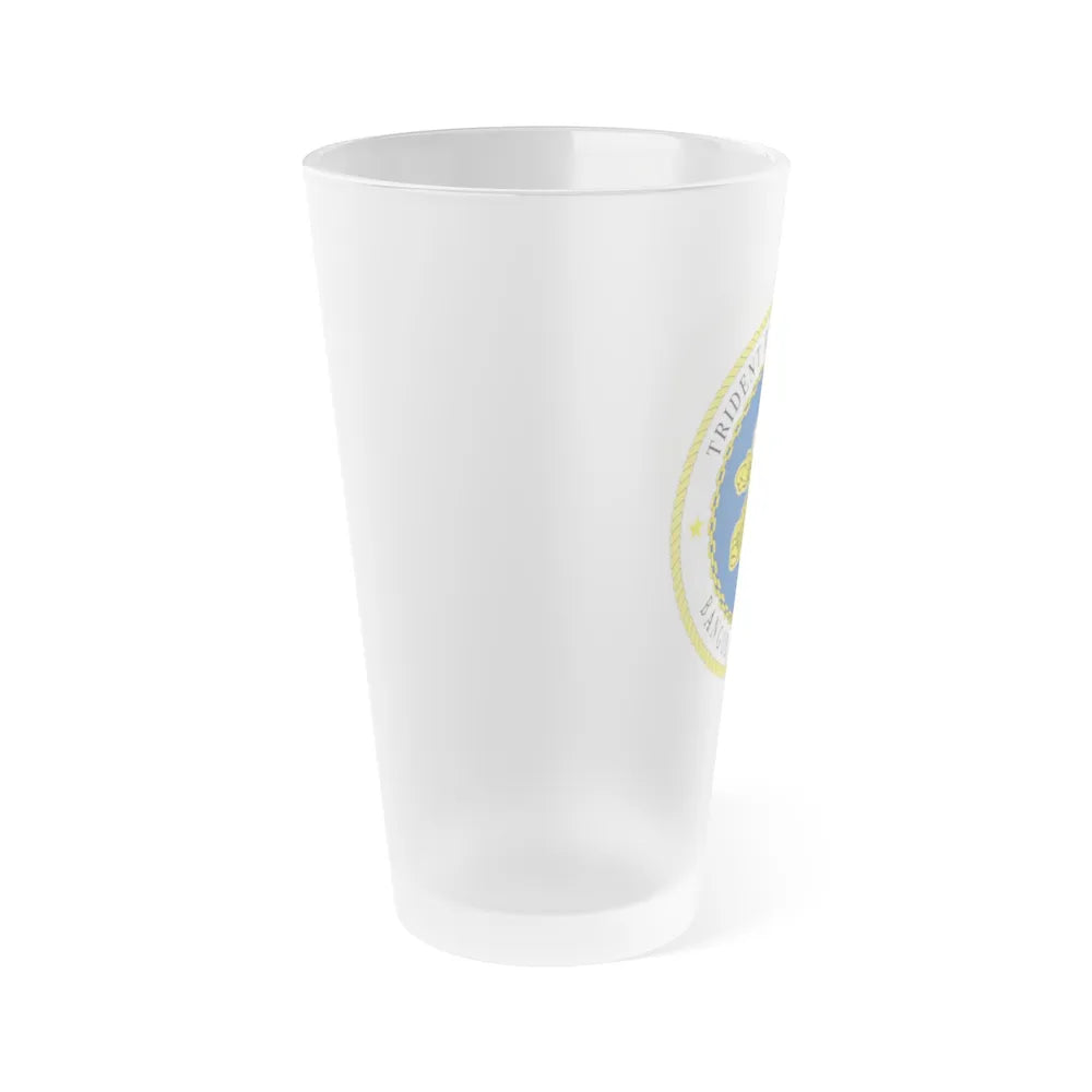 Trident Refit Facility BangorWA (U.S. Navy) Frosted Pint Glass 16oz-Go Mug Yourself