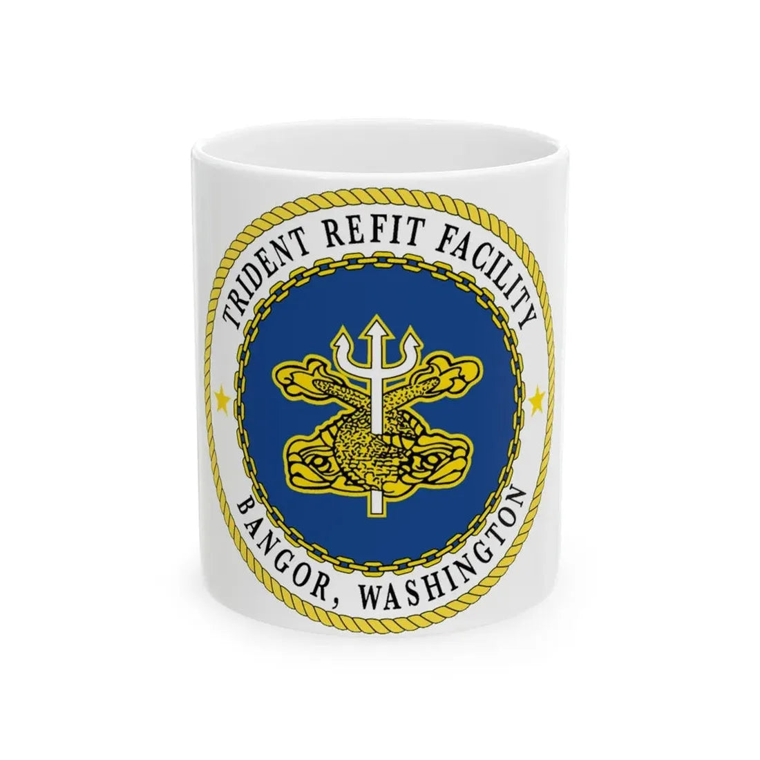 Trident Refit Facility BangorWA (U.S. Navy) White Coffee Mug 11oz - Go Mug Yourself