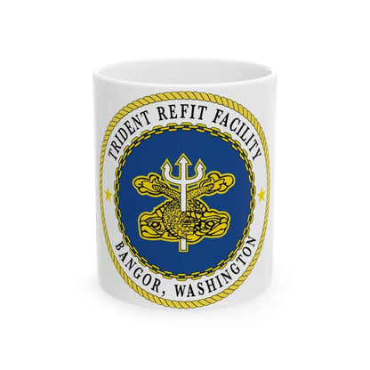 Trident Refit Facility BangorWA (U.S. Navy) White Coffee Mug 11oz - Go Mug Yourself