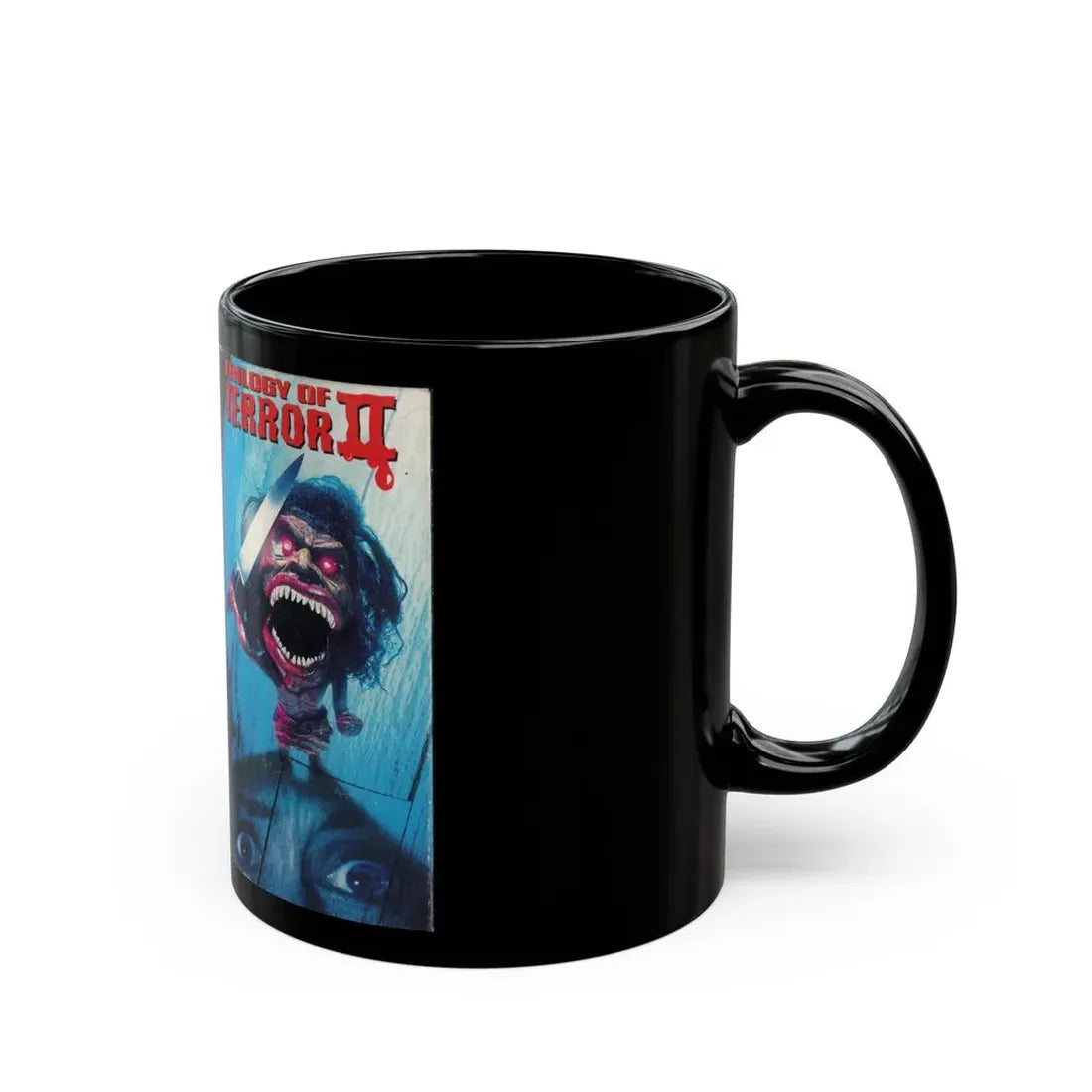 TRILOGY OF TERROR 2 (VHS COVER) - Black Coffee Mug - Go Mug Yourself