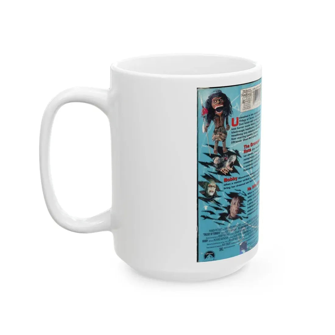 TRILOGY OF TERROR 2 (VHS COVER) - White Coffee Mug - Go Mug Yourself
