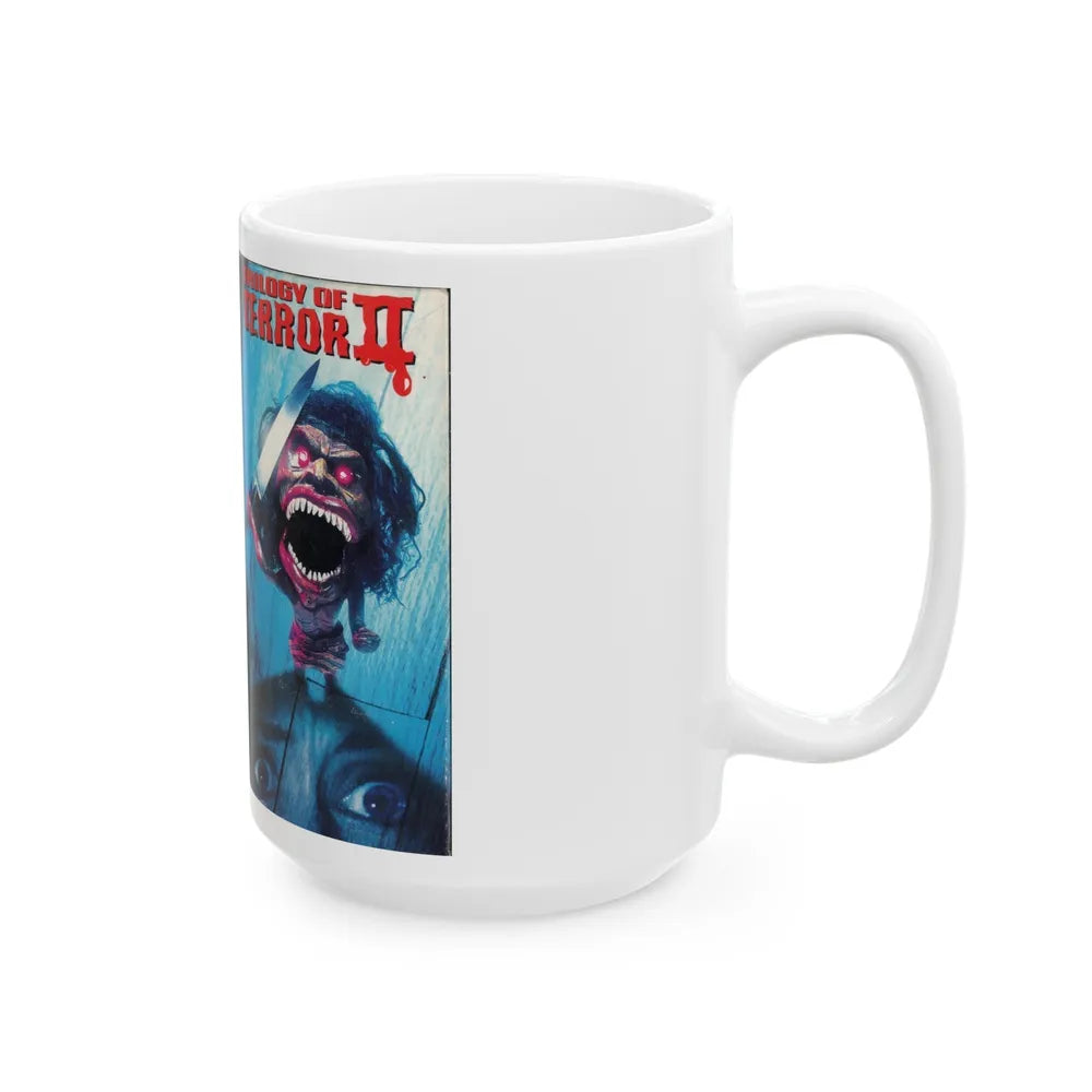 TRILOGY OF TERROR 2 (VHS COVER) - White Coffee Mug-Go Mug Yourself