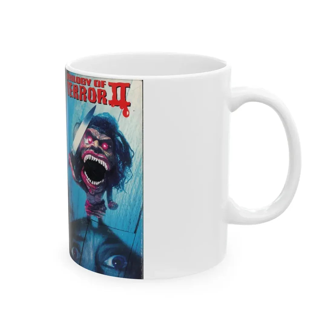 TRILOGY OF TERROR 2 (VHS COVER) - White Coffee Mug - Go Mug Yourself
