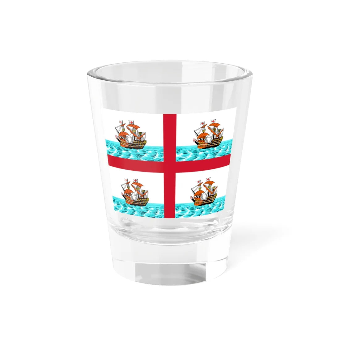 Trinity House Flag pre-1937 (United Kingdom) Shot Glass 1.5oz 1.5oz - Go Mug Yourself
