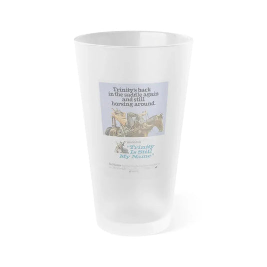 TRINITY IS STILL MY NAME 1971 Movie Poster - Frosted Pint Glass 16oz 16oz Frosted - Go Mug Yourself