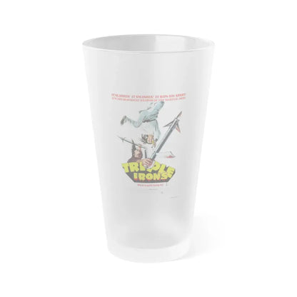 TRIPLE IRONS 1971 Movie Poster - Frosted Pint Glass 16oz 16oz Frosted - Go Mug Yourself