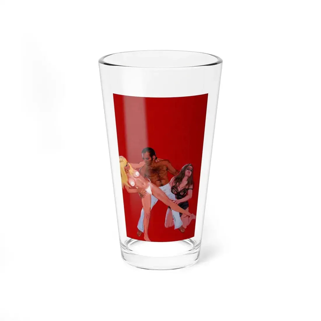 Triple Trade, Paperback Novel Cover (Greenleaf Classics Books, 1971) - Pint Glass 16oz 16oz - Go Mug Yourself