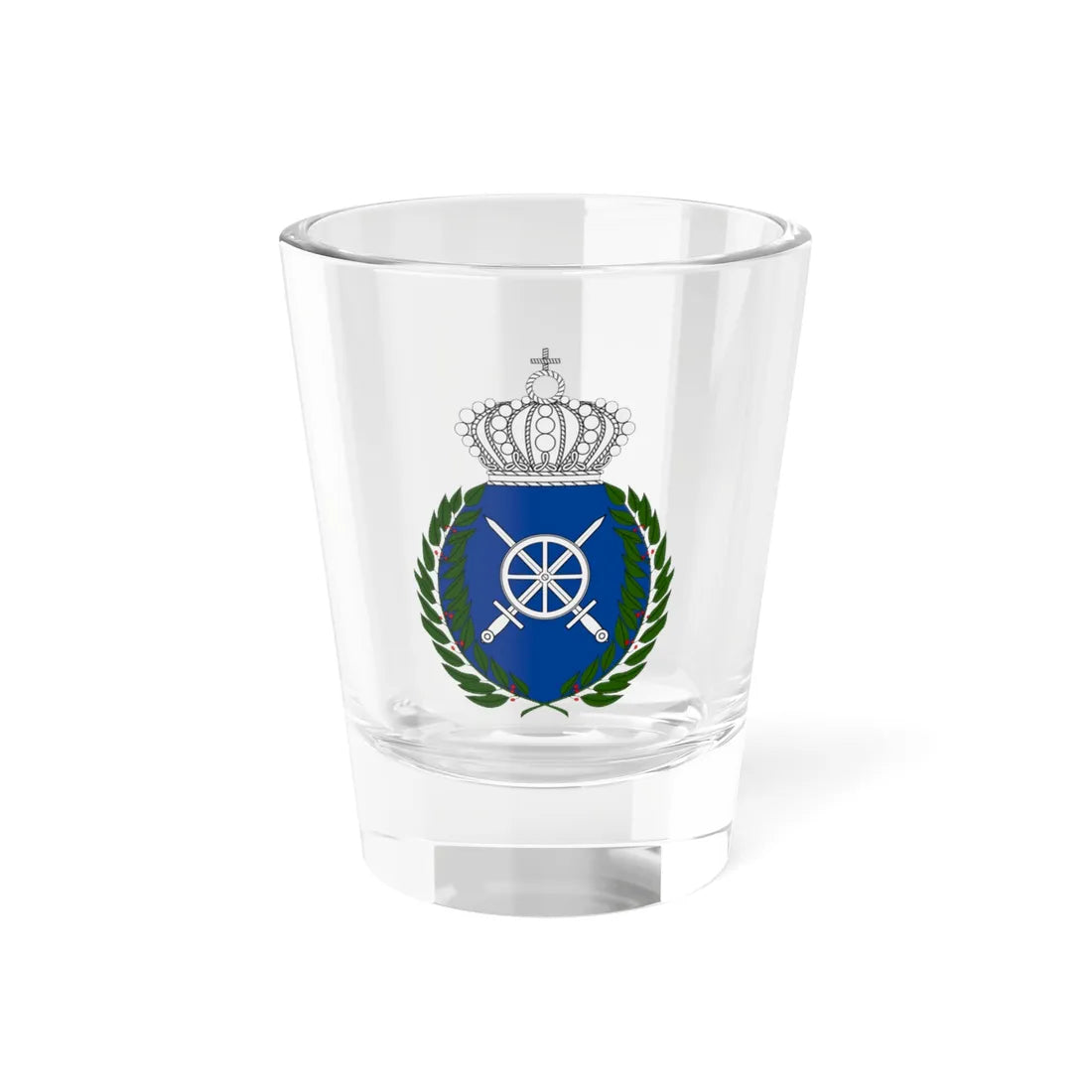 TrängKAS vapen (Sweden) (Coat of Arms) Shot Glass 1.5oz 1.5oz - Go Mug Yourself
