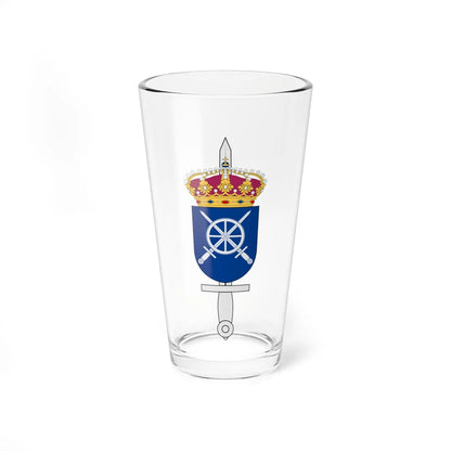 Trängregementet vapen (Sweden) (Coat of Arms) Pint Glass 16oz 16oz - Go Mug Yourself