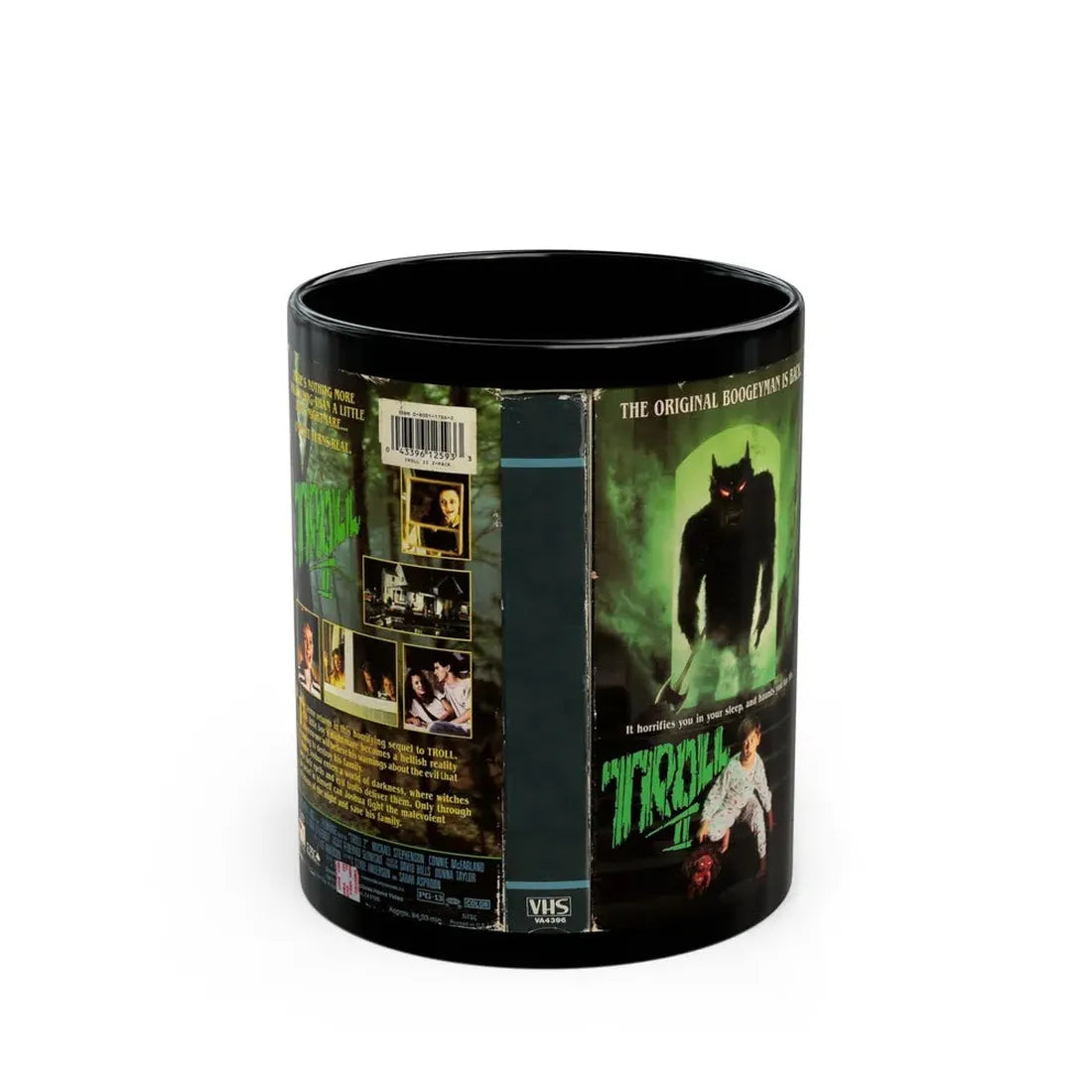 TROLL 2 VERSION 2 (VHS COVER) - Black Coffee Mug 11oz - Go Mug Yourself