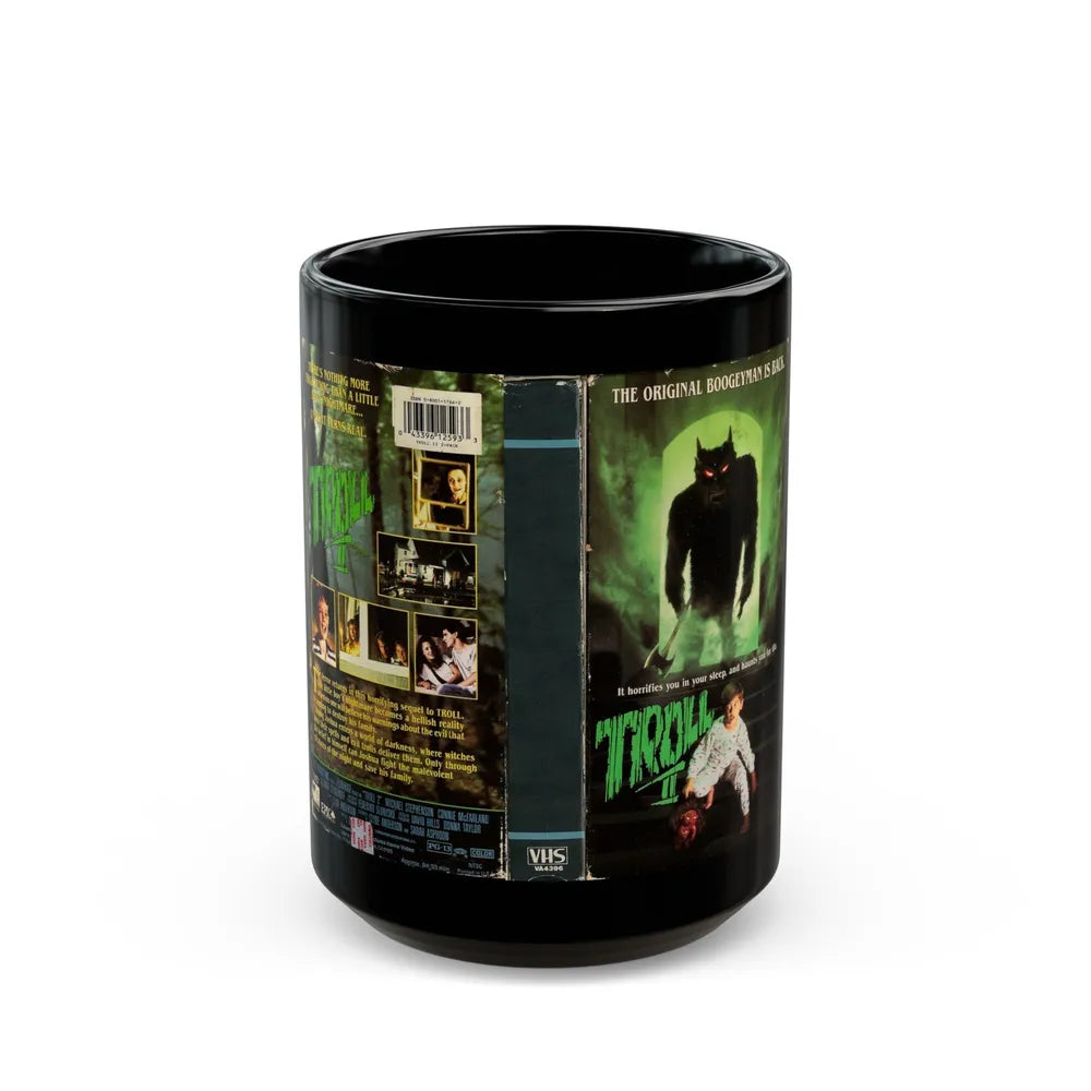 TROLL 2 VERSION 2 (VHS COVER) - Black Coffee Mug-15oz-Go Mug Yourself