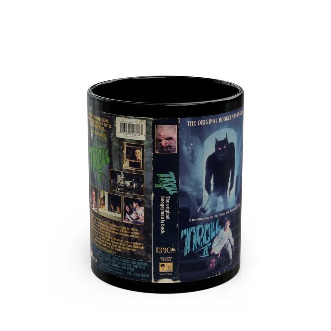 TROLL 2 (VHS COVER) - Black Coffee Mug 11oz - Go Mug Yourself