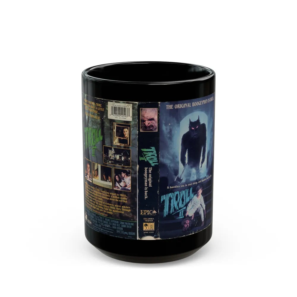 TROLL 2 (VHS COVER) - Black Coffee Mug-15oz-Go Mug Yourself