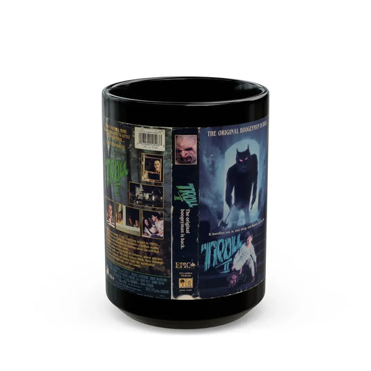 TROLL 2 (VHS COVER) - Black Coffee Mug 15oz - Go Mug Yourself