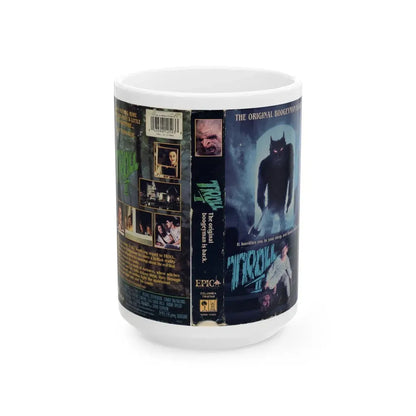 TROLL 2 (VHS COVER) - White Coffee Mug 15oz - Go Mug Yourself