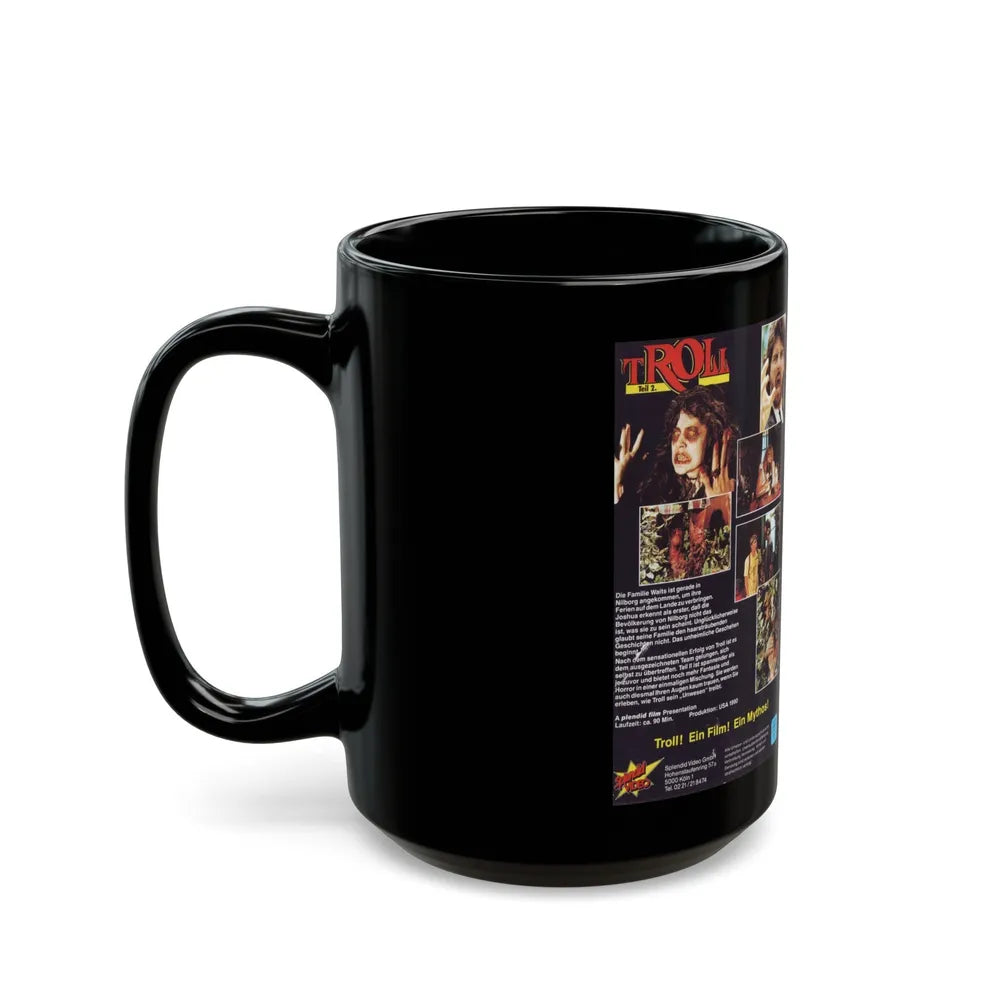 TROLL SPECIAL VIDEO (VHS COVER) - Black Coffee Mug-Go Mug Yourself