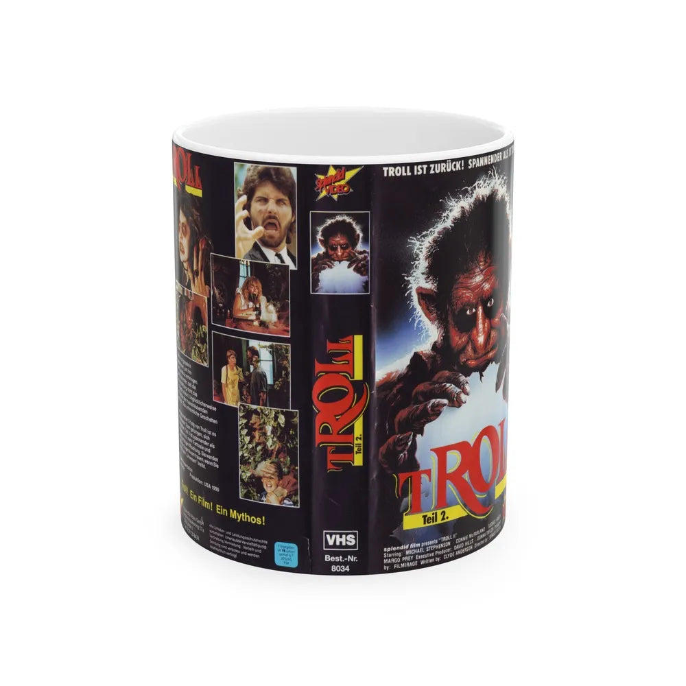 TROLL SPECIAL VIDEO (VHS COVER) - White Coffee Mug-11oz-Go Mug Yourself