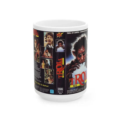 TROLL SPECIAL VIDEO (VHS COVER) - White Coffee Mug 15oz - Go Mug Yourself