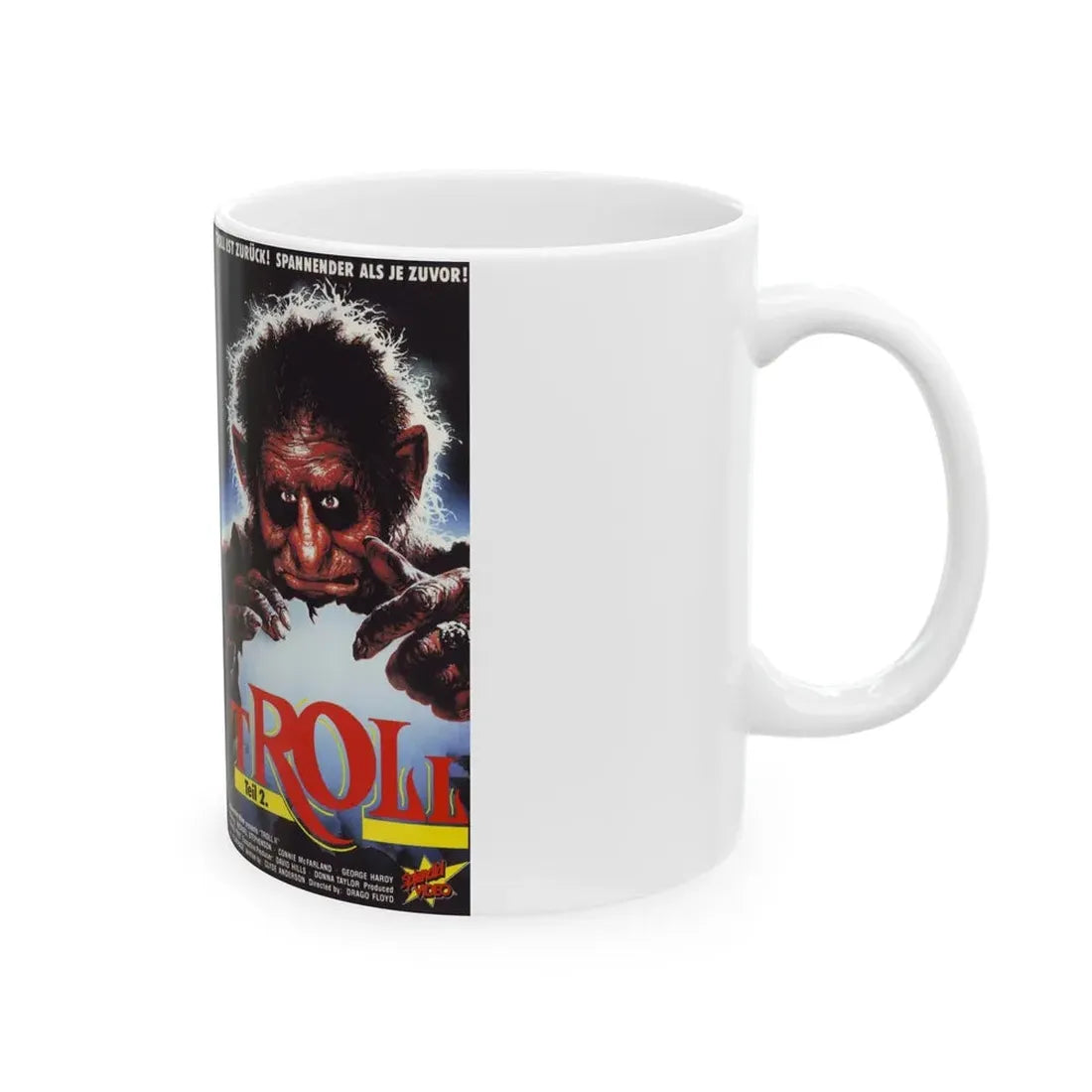 TROLL SPECIAL VIDEO (VHS COVER) - White Coffee Mug - Go Mug Yourself