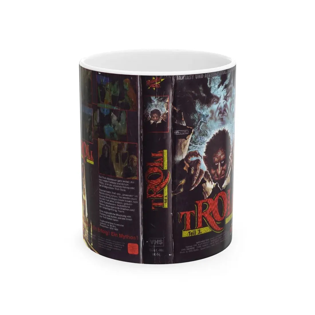 TROLL TEIL 3 (VHS COVER) - White Coffee Mug 11oz - Go Mug Yourself